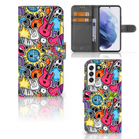 Samsung Galaxy S22 Wallet Case met Pasjes Punk Rock