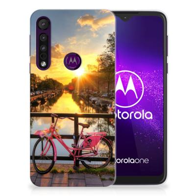 Motorola One Macro Siliconen Back Cover Amsterdamse Grachten Motorola One Macro Siliconen Back Cover Amsterdamse Grachten