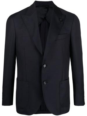 Lardini Blazer met enkele rij knopen - Blauw