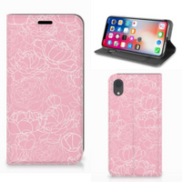 Apple iPhone Xr Smart Cover White Flowers - thumbnail