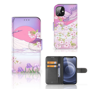 Apple iPhone 12 Mini Telefoonhoesje met Pasjes Bird Flying