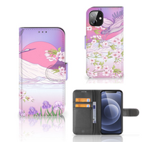 Apple iPhone 12 Mini Telefoonhoesje met Pasjes Bird Flying