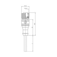 Lutronic 1065 Sensor/actuator connector, geassembleerd M12 Aantal polen: 4 Koppeling, recht 2.00 m 1 stuk(s)