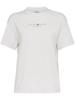 Brunello Cucinelli t-shirt en coton à logo imprimé - Blanc