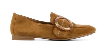 Gabor Dames Instapschoenen in Suede (Cognac)