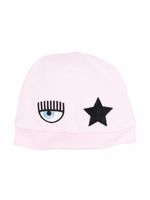 Chiara Ferragni Kids bonnet à patch logo - Rose - thumbnail