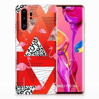 Huawei P30 Pro TPU Hoesje Flamingo Triangle - thumbnail