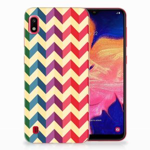 Samsung Galaxy A10 TPU bumper Zigzag Multi Color