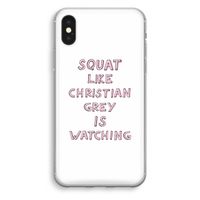 Christian Grey: iPhone X Transparant Hoesje - thumbnail