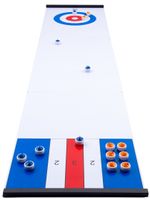 Engelhart speelbord voor curling en shuffle wit 180 x 39 cm - thumbnail