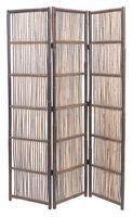 Light & Living Roomdivider Hermien Rotan - Bruin