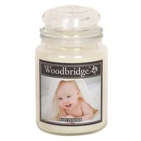 Woodbridge Geurkaars in Glas 'Baby Powder' - 565 gram - thumbnail