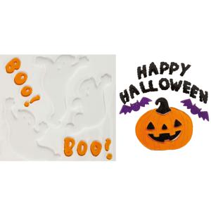 Horror gel raamstickers Happy Halloween - 2x vellen - Halloween thema decoratie/versiering