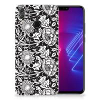 Honor 8X TPU Case Black Flowers