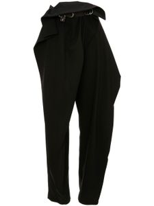 JW Anderson pantalon fuselé à rabat - Noir