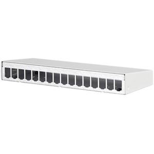 Metz Connect 130861-1602-E 16 poorten Netwerkpatchpaneel 483 mm (19) Zonder connectoren Wit Niet ingericht