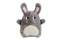 Beeztees Puppy Snoet - Hondenspeelgoed - Pluche - Grijs - 25x20x7,5 cm