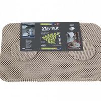 StayPut Antislip placemat en onderzetter set beige