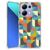 Xiaomi Redmi Note 13 4G Doorzichtige Silicone Hoesje Funky Retro