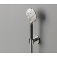 Hotbath Cobber M444 ronde handdouche met wandsteun en doucheslang 150cm nikkel geborsteld M444GN