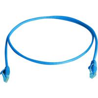 Telegärtner L00000A0292 RJ45 Netwerkkabel, patchkabel CAT 6 U/UTP 0.50 m Blauw Vlambestendig, Halogeenvrij 1 stuk(s)