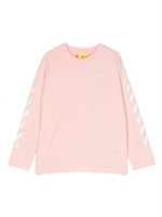 Off-White Kids t-shirt imprimé à manches longues - Rose - thumbnail