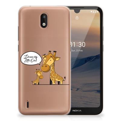 Nokia 1.3 Telefoonhoesje met Naam Giraffe