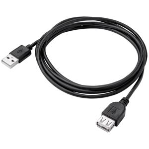 Akyga USB-kabel USB-A stekker, USB-A bus 1.80 m Zwart AK-USB-07