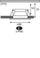 Paulmann 934.01 Verzonken spot Niet-verwisselbare lamp(en) 6,5 W - thumbnail