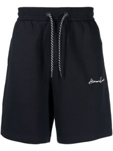 Armani Exchange short à lien de resserrage - Bleu