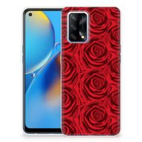 OPPO A74 4G TPU Case Red Roses