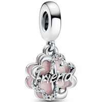 Pandora 792245C01 Hangbedel Four-leaf Clover Friendship zilver-zirconia-emaille - thumbnail