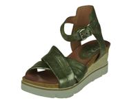 Mjus Mjus trendy stoere sandalet op dikke sleehak. zool