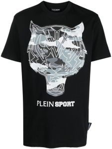 Plein Sport t-shirt à logo imprimé - Noir