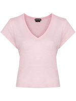 TOM FORD t-shirt à effet de transparence - Rose