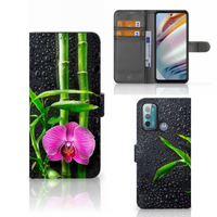 Motorola Moto G60 Hoesje Orchidee - thumbnail