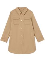 Burberry Kids robe-chemise en serge à logo - Tons neutres - thumbnail