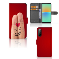 Sony Xperia 10 IV Wallet Case met Pasjes Liefde - Origineel Romantisch Cadeau - thumbnail