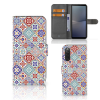 Sony Xperia 10 V Bookcase Tiles Color