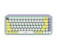 Logitech Pop Keys toetsenbord RF-draadloos + Bluetooth QWERTY US International Muntkleur, Violet, Wit, Geel - thumbnail