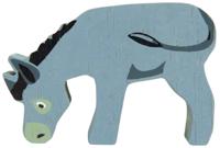 Tender Leaf Toys ezel junior 8 cm hout grijs