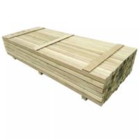 vidaXL 96 st Schuttingpalen 6x6x240 cm geïmpregneerd grenenhout