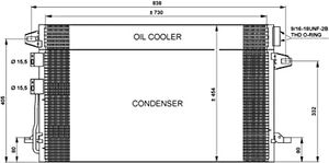 Condensor, airconditioning 35617