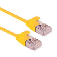 ROLINE F/UTP DataCenter Patchkabel Cat.6A (Class EA), LSOH, extra dun, geel, 3 m - thumbnail