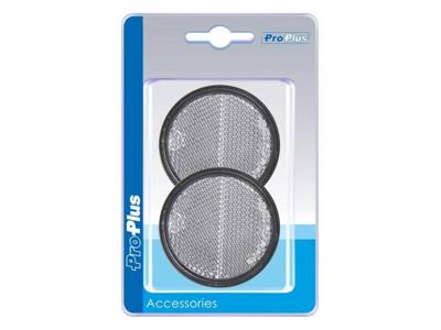 Pro+ Reflector wit 58mm zelfklevend met grondplaat 2 stuks in blister