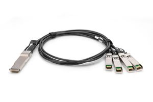 Digitus DN-81325 Glasvezel / SFP+ Optische vezel, Computer Aansluitkabel [1x QSFP+ - 4x SFP+] 5 m