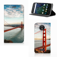 Motorola Moto C Plus Book Cover Golden Gate Bridge