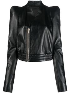 Rick Owens veste bomber Zionic en cuir - Noir