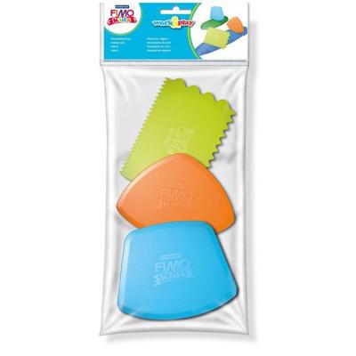 Fimo Kleigereedschap Junior Groen/oranje/blauw 3 Stuks