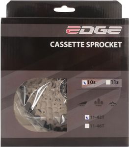 Edge Cassette 10 speed CS-M6010 11-42T zilver/zwart